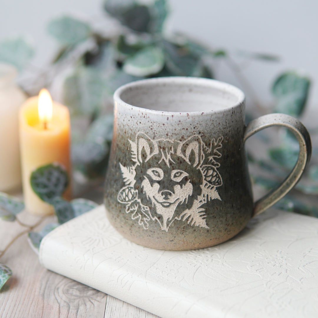 Wolf Mug - Introvert Collection Handmade Pottery