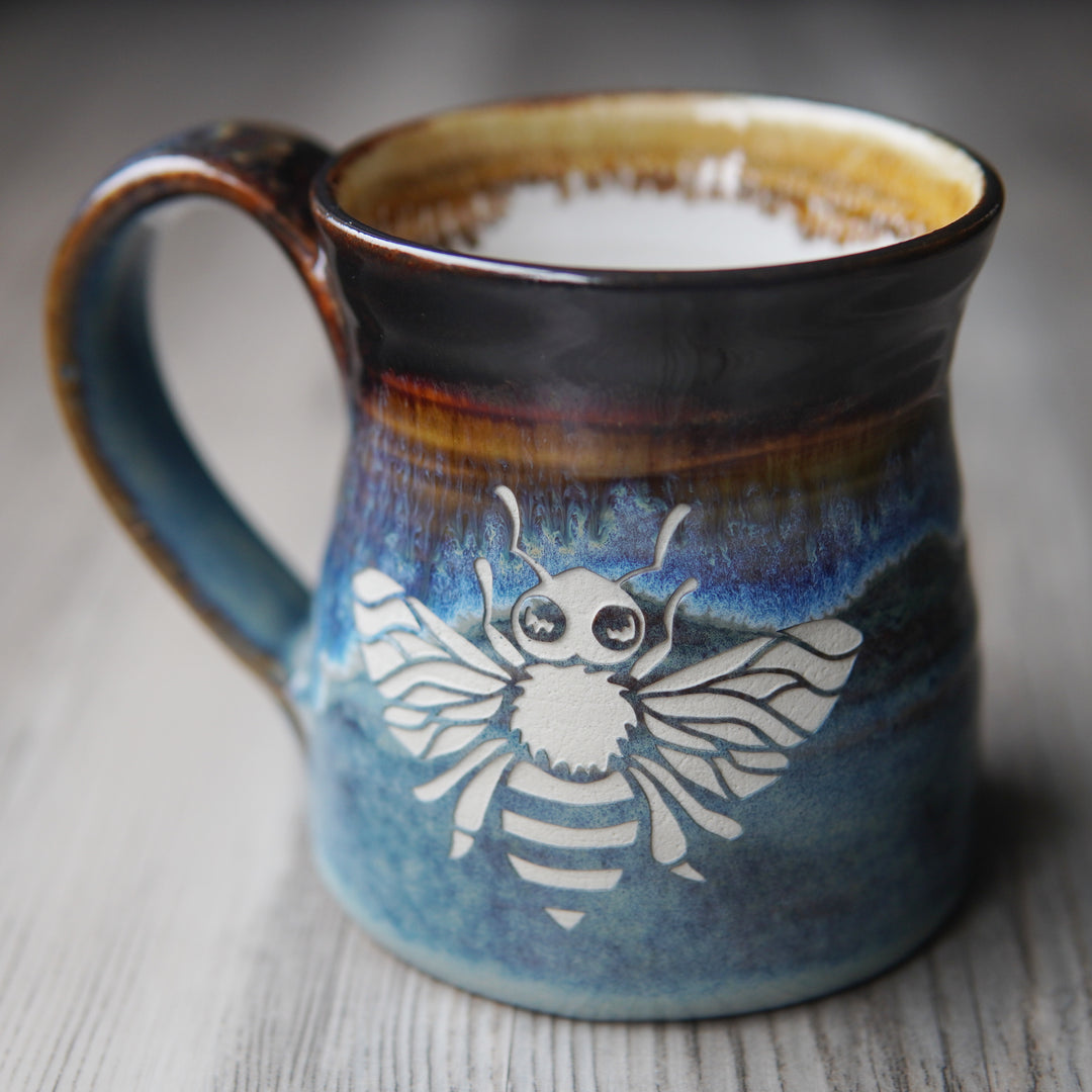 Honey Bee Mug - Hearth Collection Handmade Pottery