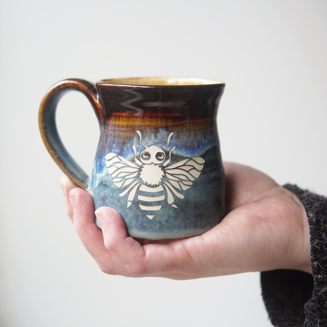 Honey Bee Mug - Hearth Collection Handmade Pottery