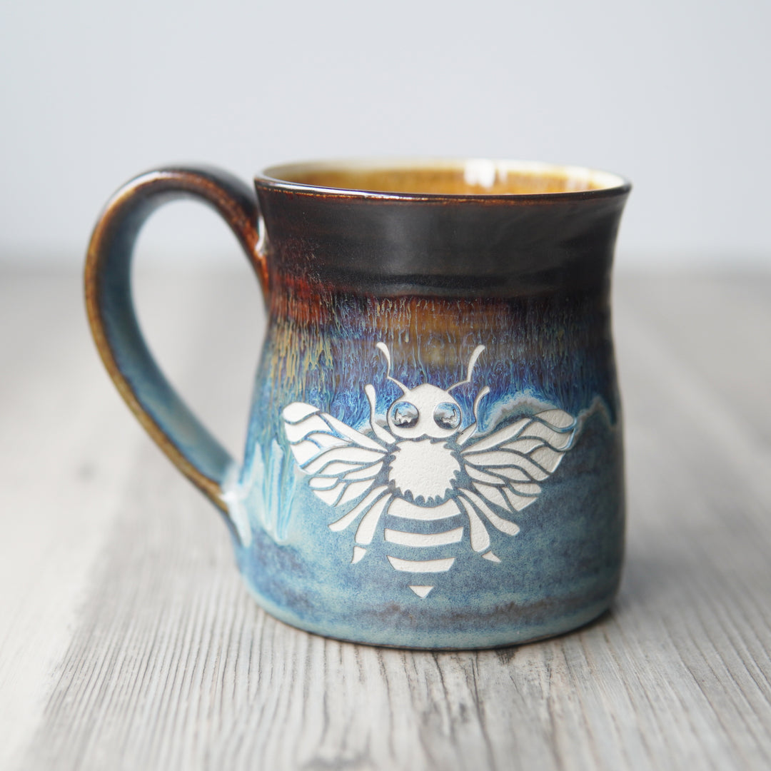 Honey Bee Mug - Hearth Collection Handmade Pottery