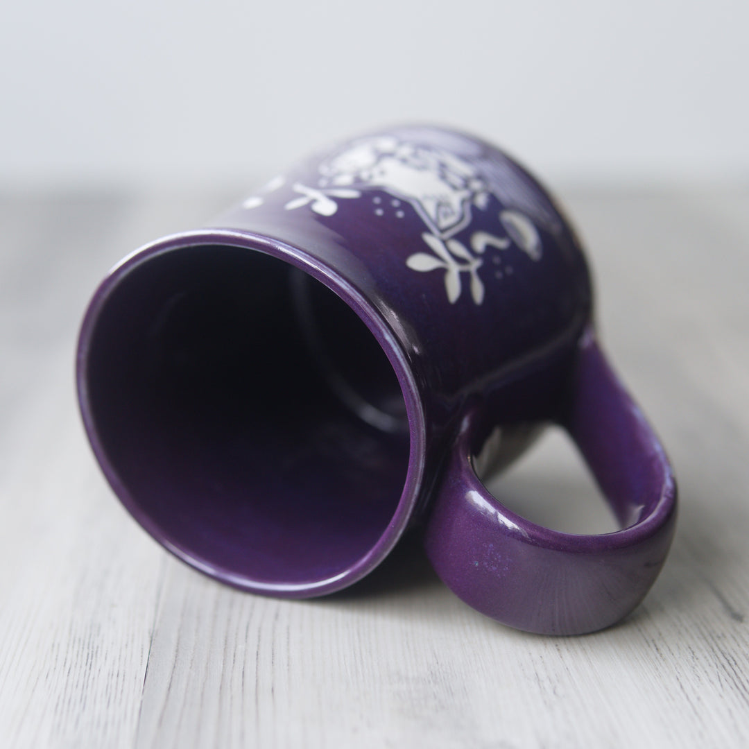 Book Cat Mug - Hearth Collection Handmade Pottery