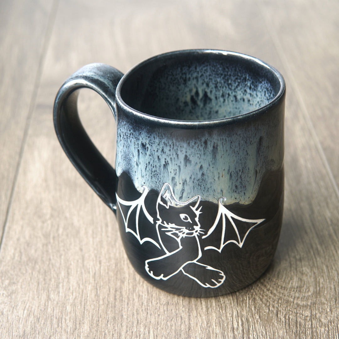 Cat Bat Mug - Hearth Collection Handmade Pottery