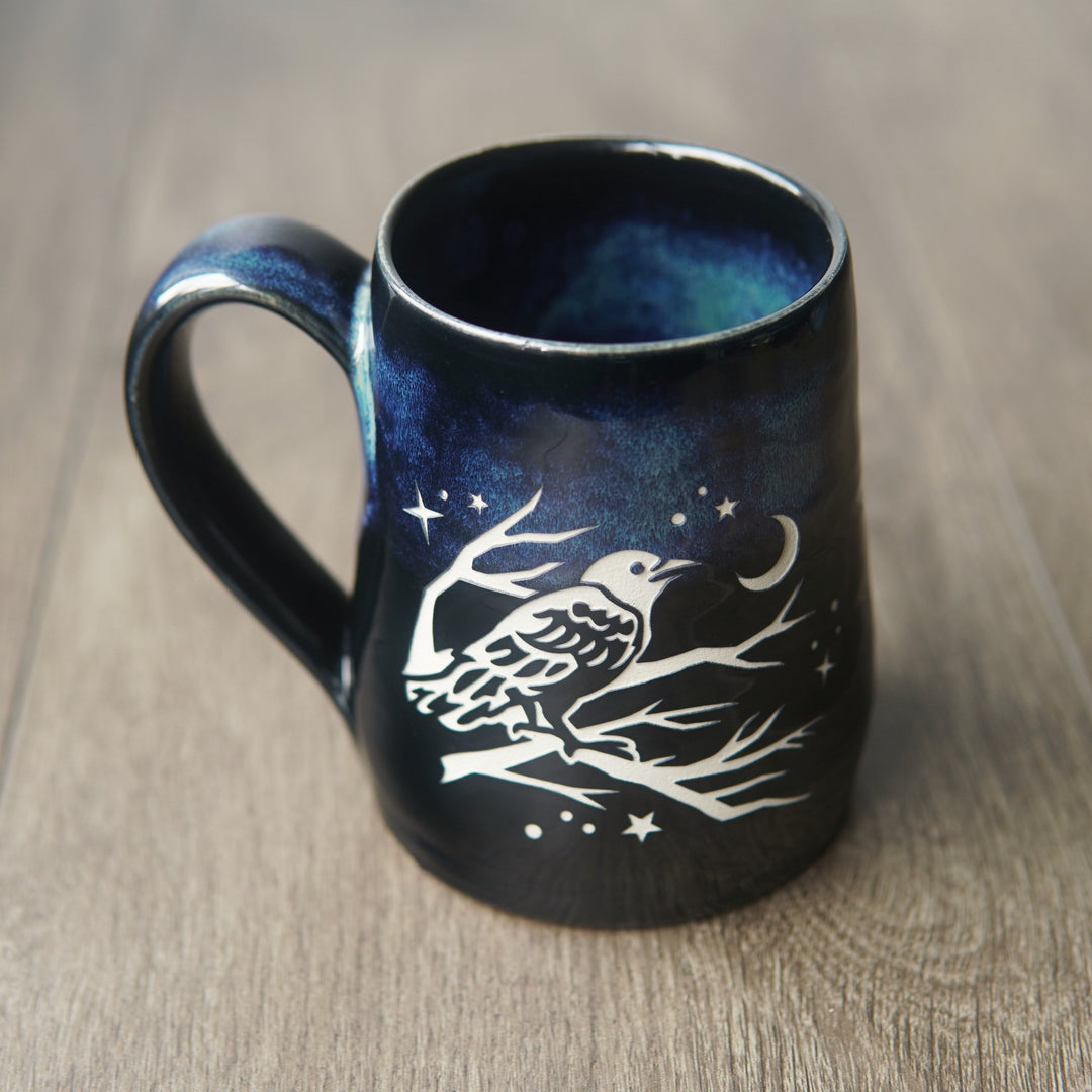 Crow Mug - Hearth Collection Handmade Pottery