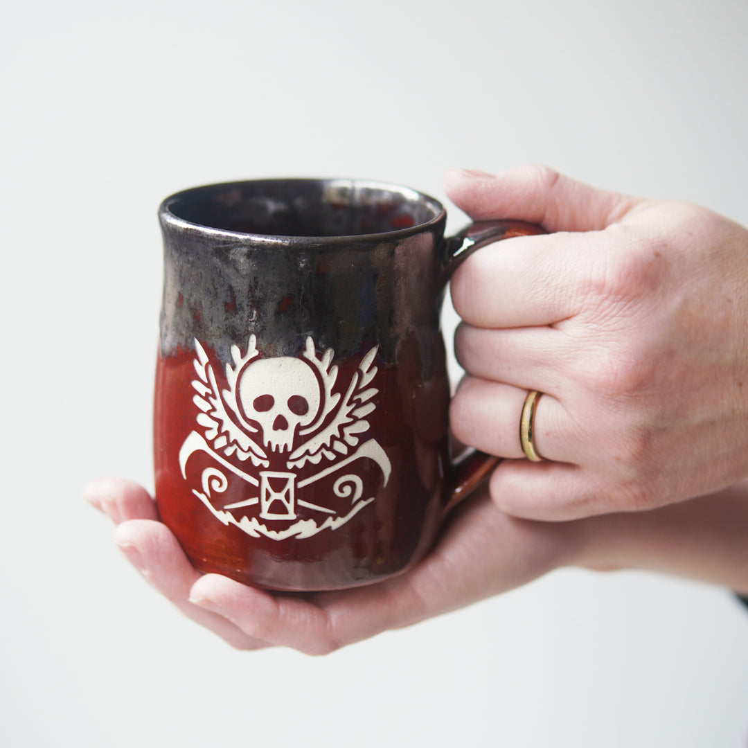 Skull Mug - Hearth Collection Handmade Pottery