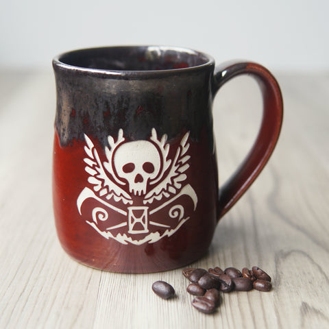 Skull Mug - Hearth Collection Handmade Pottery