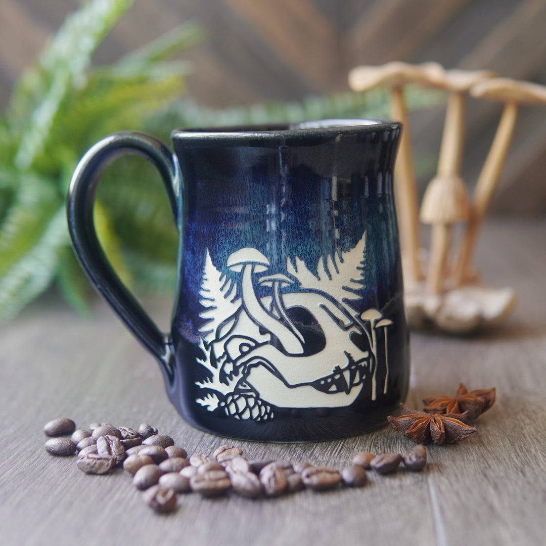 Decay Skull Mug - Hearth Collection Handmade Pottery