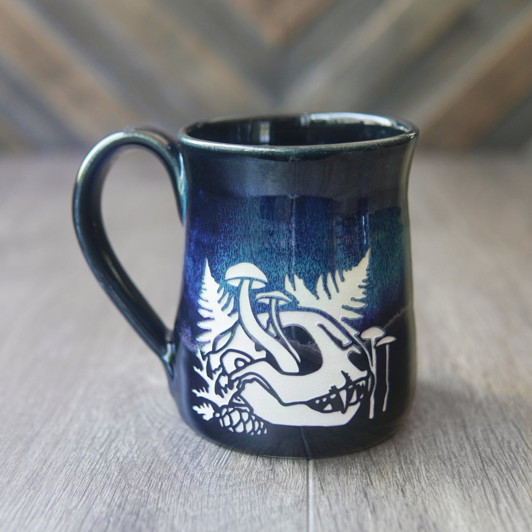 Decay Skull Mug - Hearth Collection Handmade Pottery
