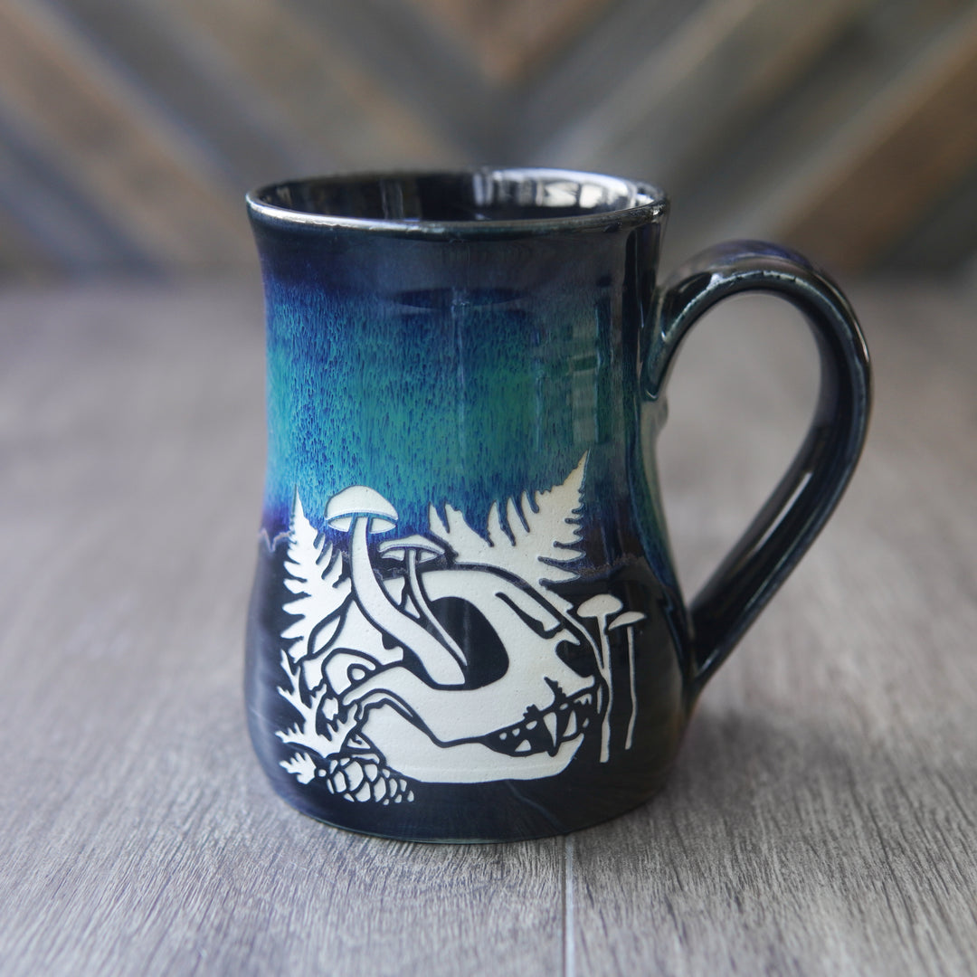 Decay Skull Mug - Hearth Collection Handmade Pottery