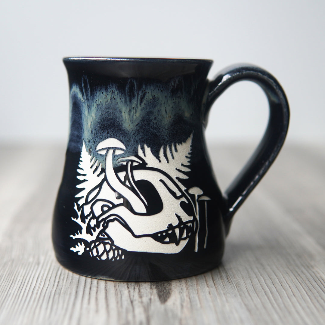 Decay Skull Mug - Hearth Collection Handmade Pottery