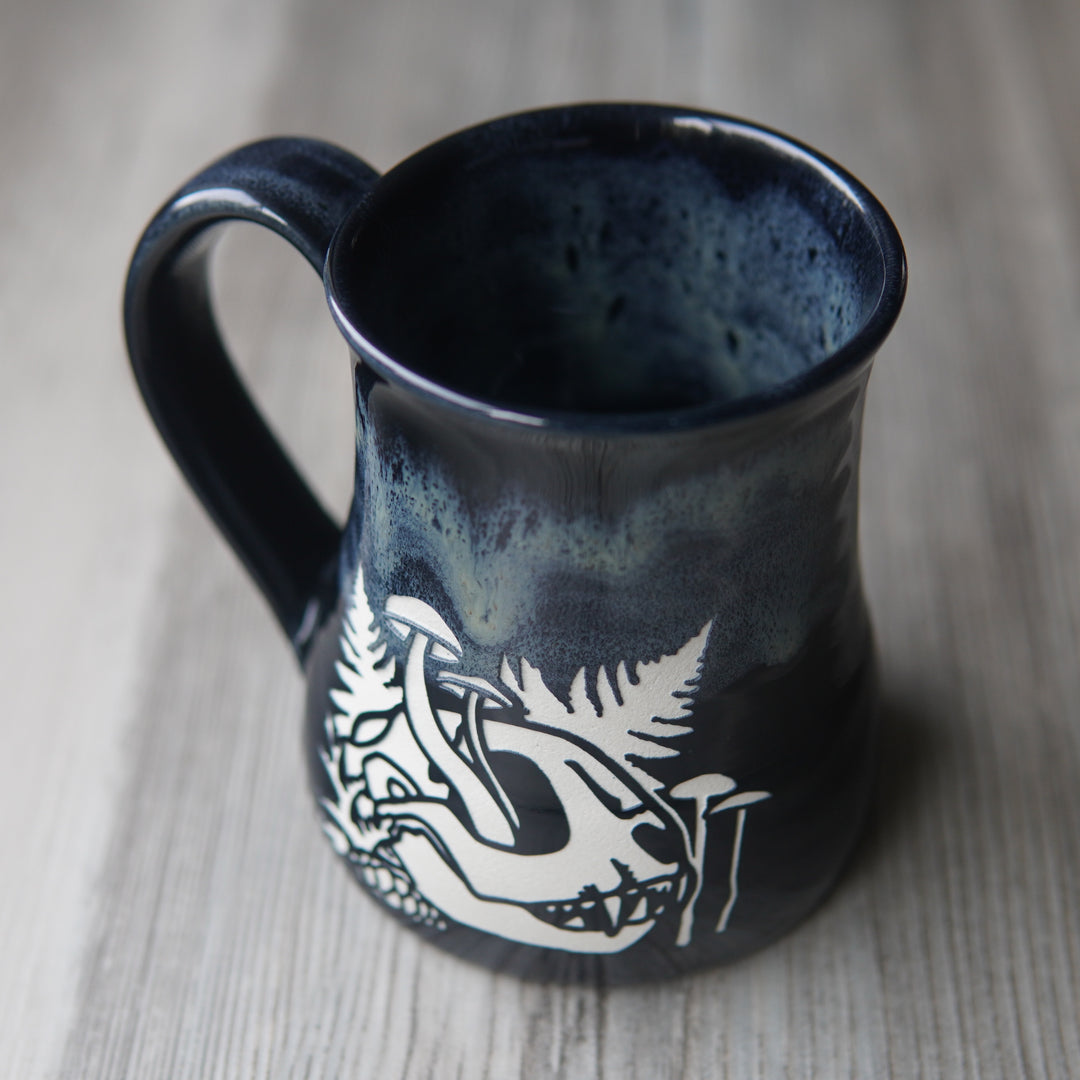 Decay Skull Mug - Hearth Collection Handmade Pottery