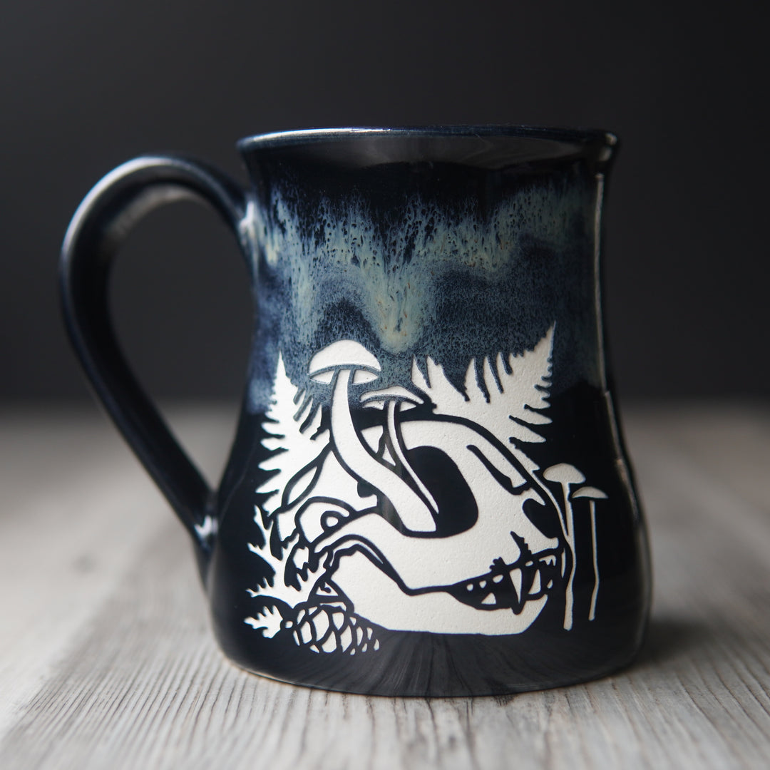 Decay Skull Mug - Hearth Collection Handmade Pottery