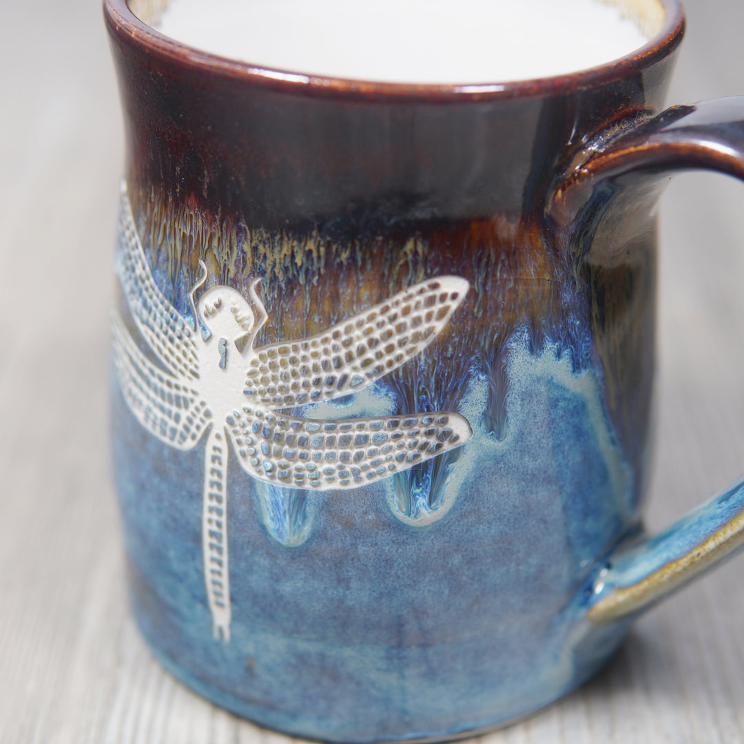 Dragonfly Mug - Hearth Collection Handmade Pottery