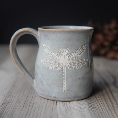 Dragonfly Mug - Hearth Collection Handmade Pottery