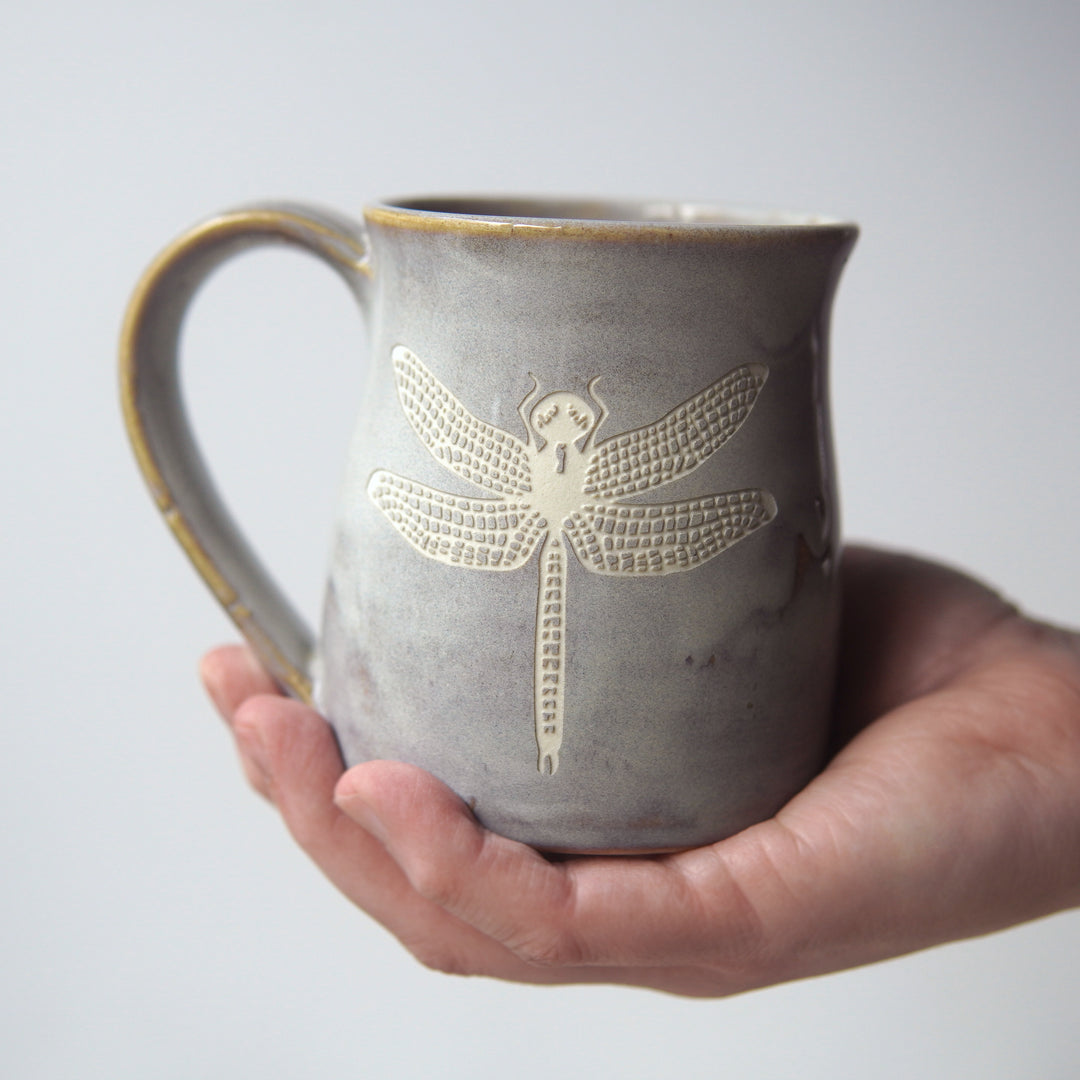 Dragonfly Mug - Hearth Collection Handmade Pottery