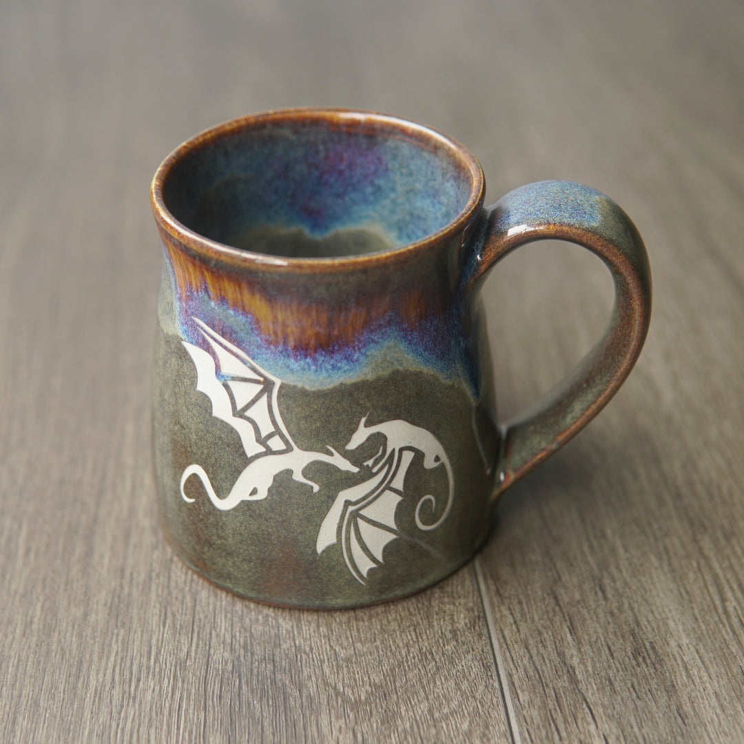 Dragons Mug - Hearth Collection Handmade Pottery