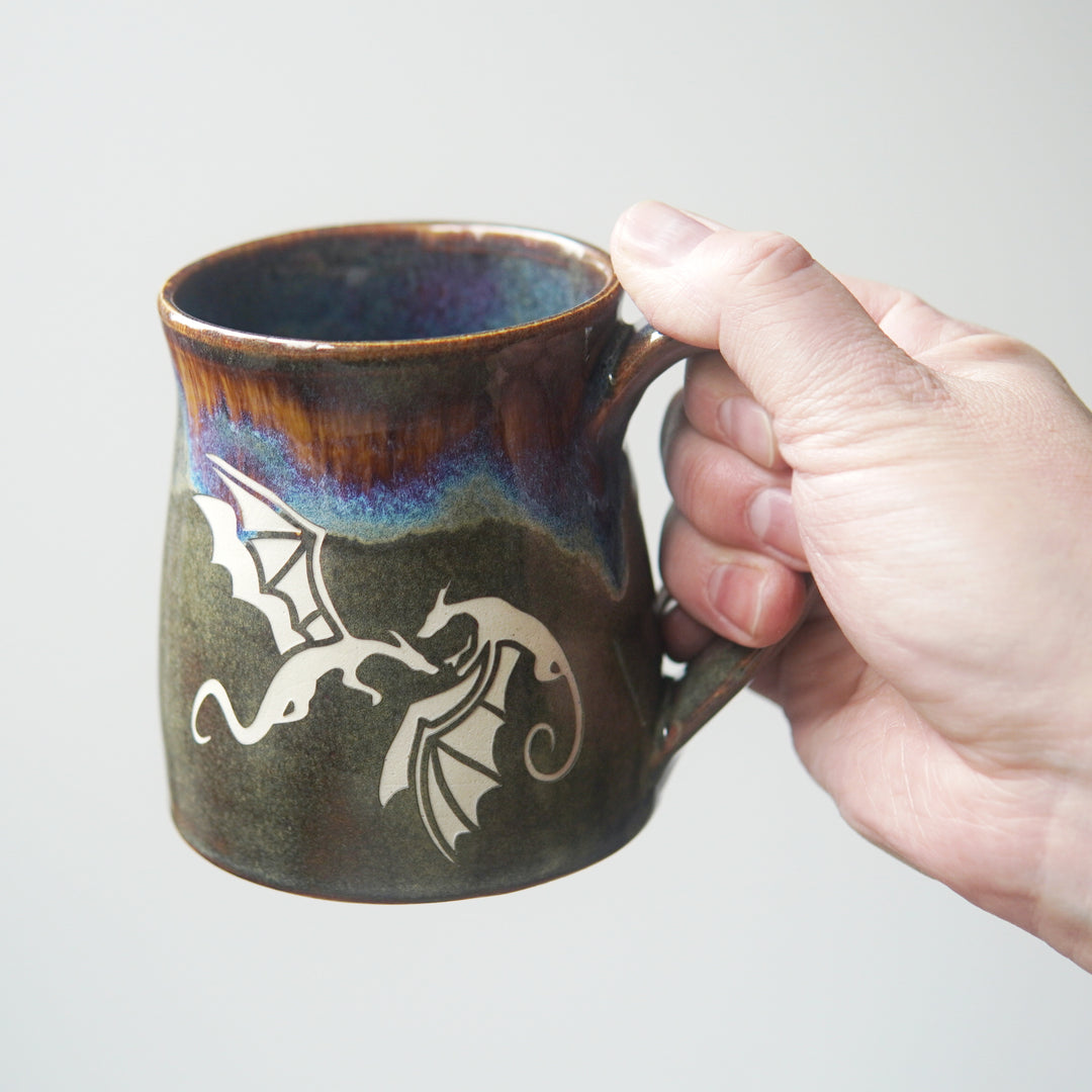 Dragons Mug - Hearth Collection Handmade Pottery