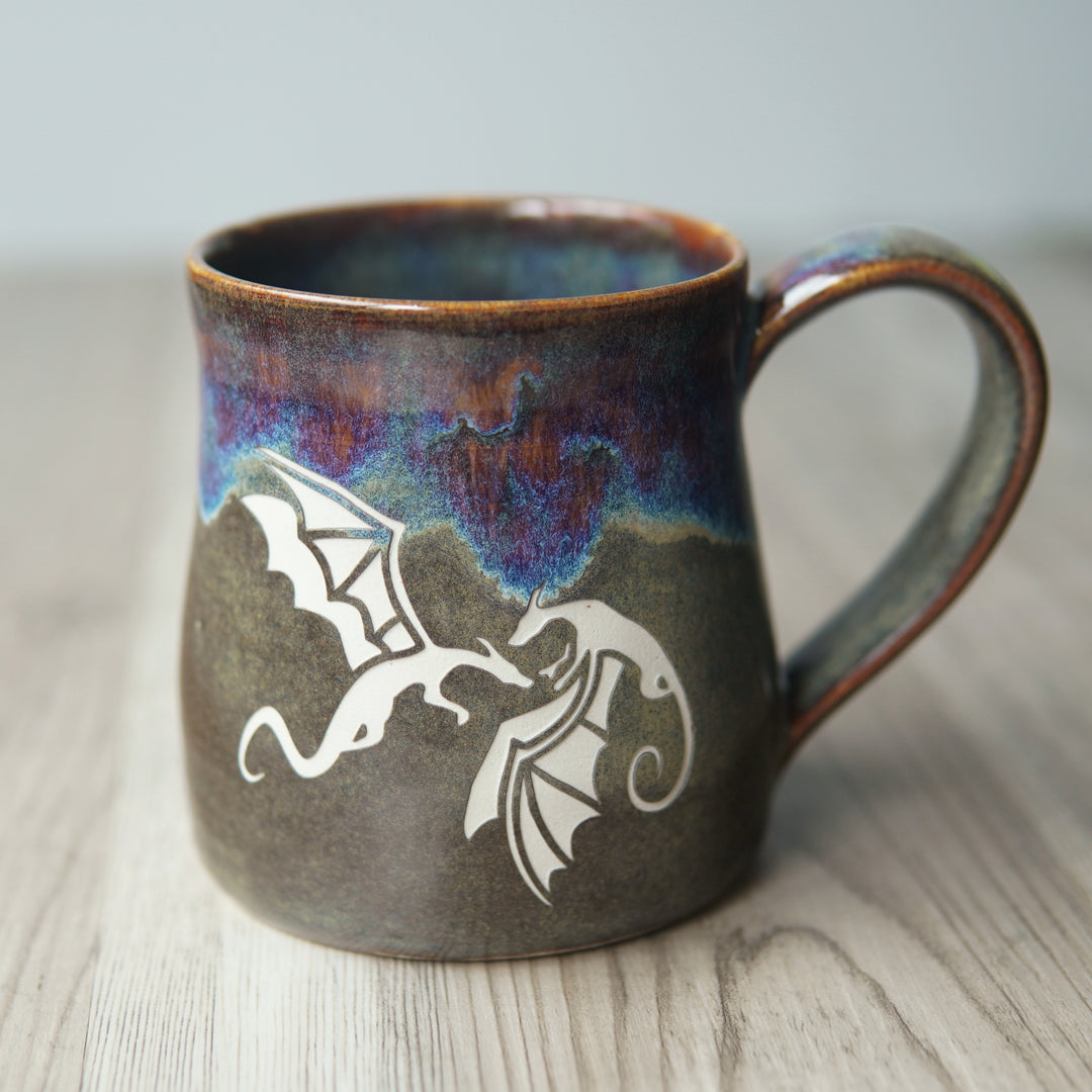 Dragons Mug - Hearth Collection Handmade Pottery