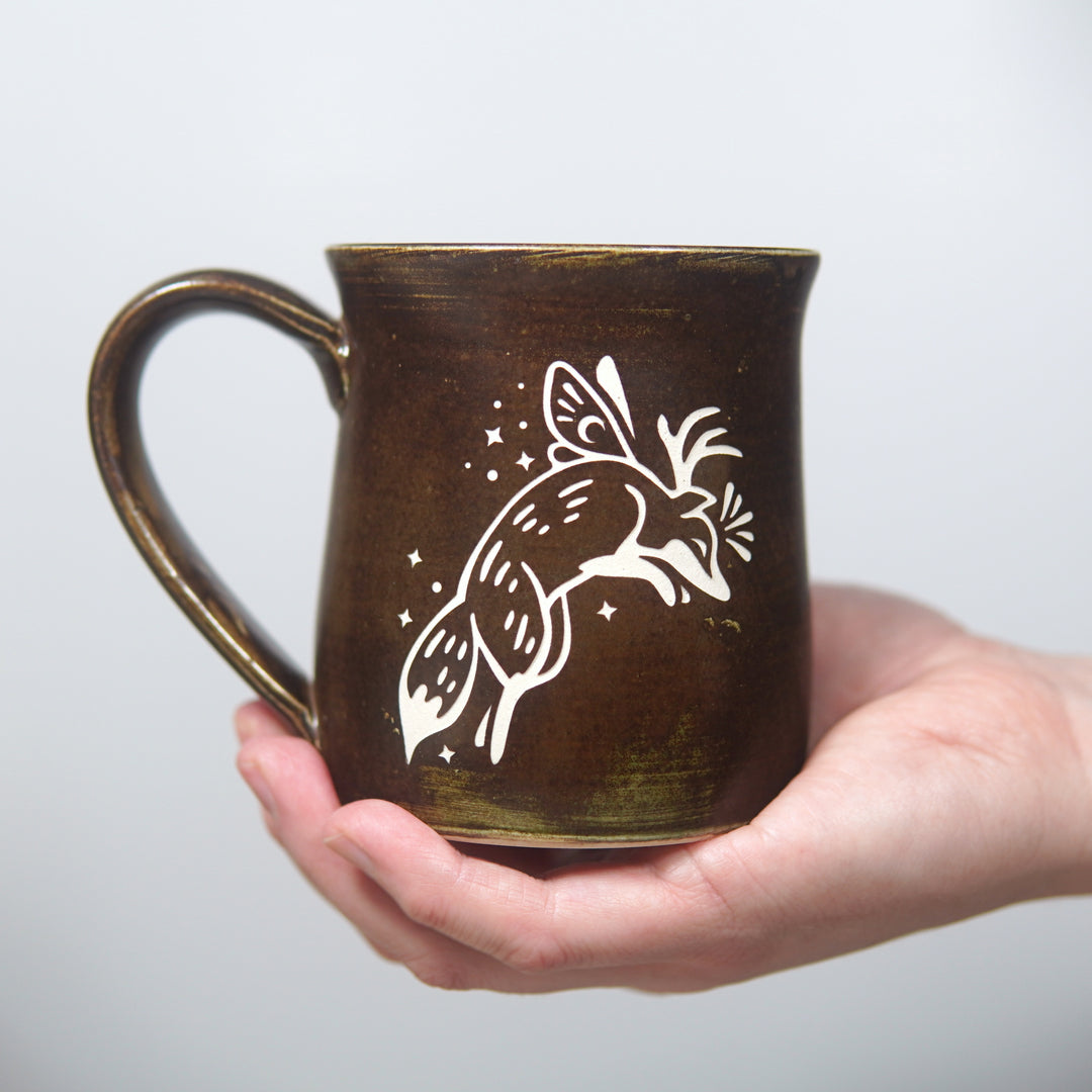 Fox Fairy Mug - Hearth Collection Handmade Pottery