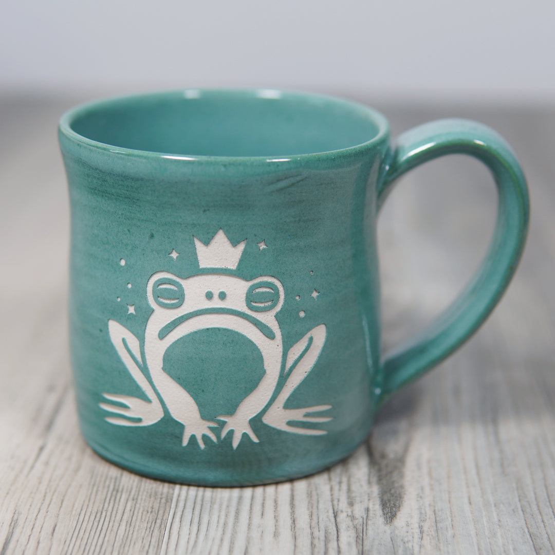 Frog Prince Mug - Hearth Collection Handmade Pottery