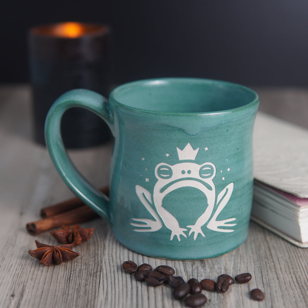 Frog Prince Mug - Hearth Collection Handmade Pottery