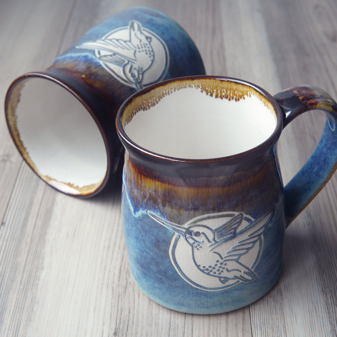 Hummingbird Mug - Hearth Collection Handmade Pottery