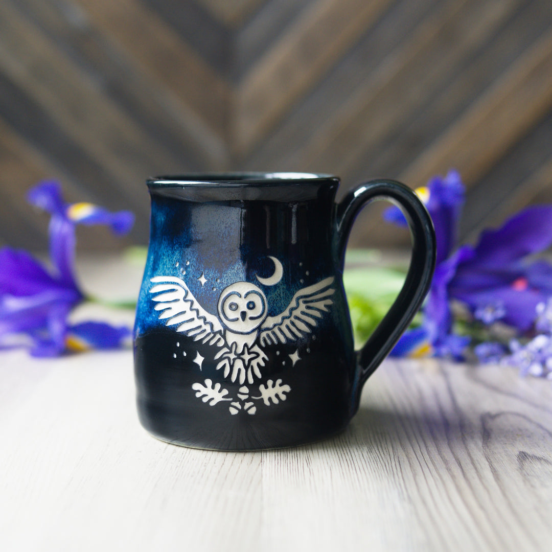 Owl + Oak Mug - Hearth Collection Handmade Pottery