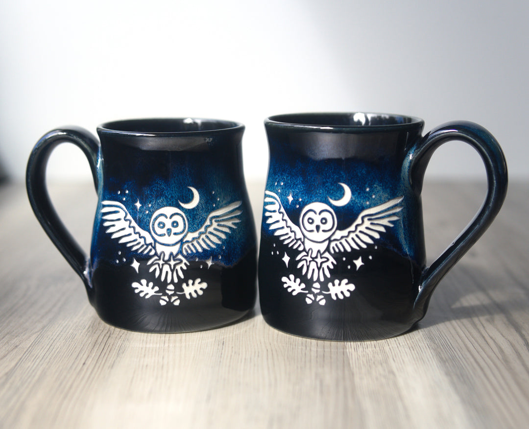 Owl + Oak Mug - Hearth Collection Handmade Pottery