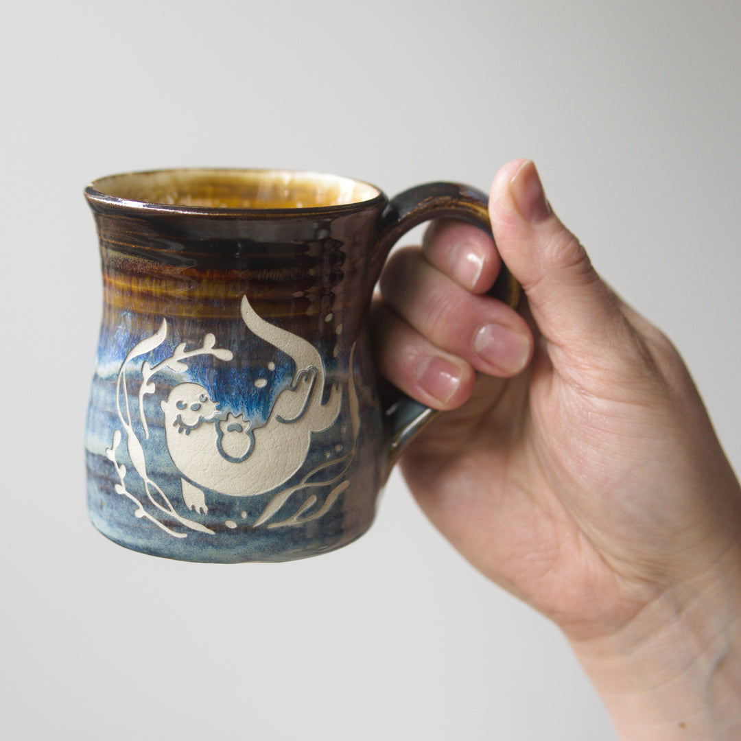 River Otter Mug - Hearth Collection Handmade Pottery