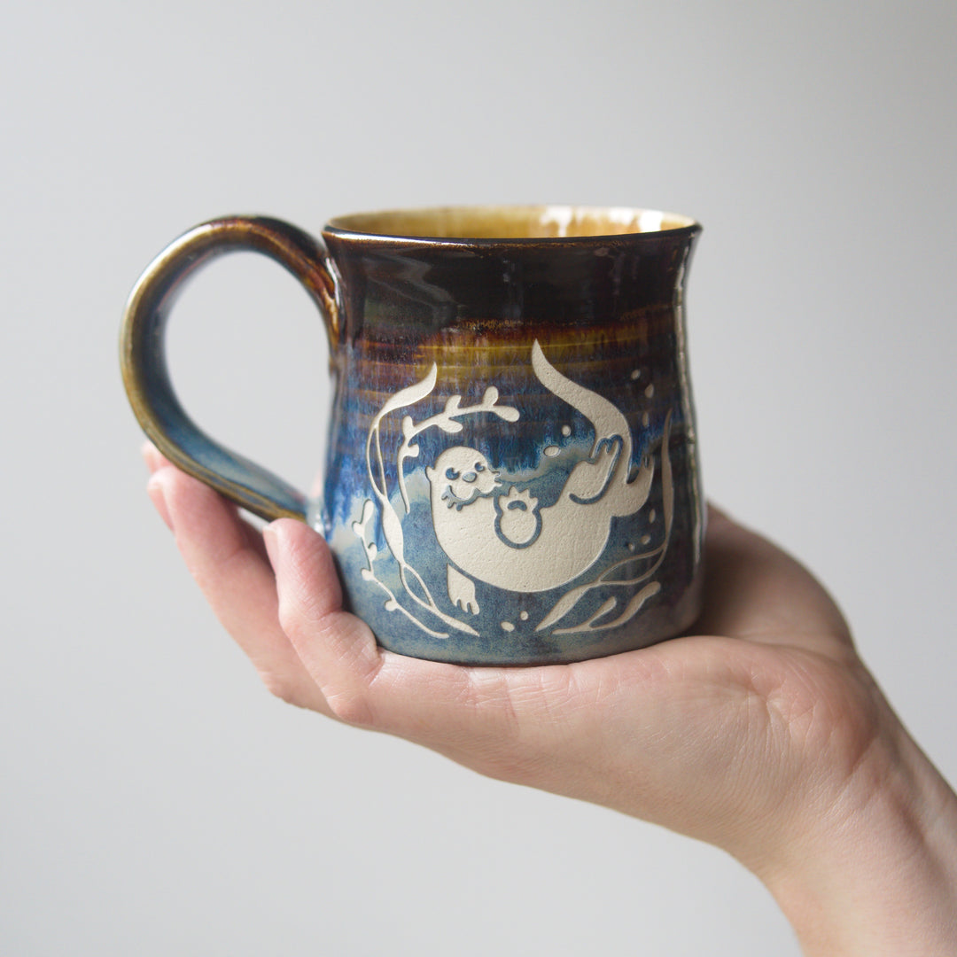 River Otter Mug - Hearth Collection Handmade Pottery