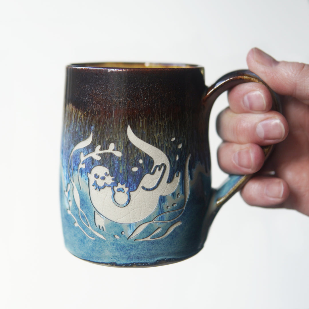 River Otter Mug - Hearth Collection Handmade Pottery