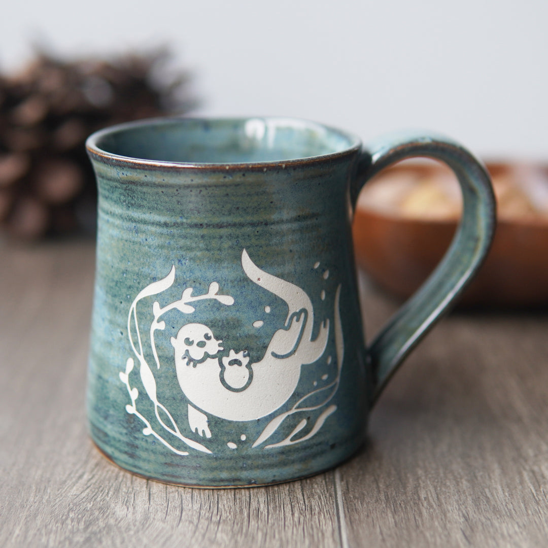 River Otter Mug - Hearth Collection Handmade Pottery