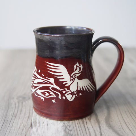 Phoenix Mug - Hearth Collection Handmade Pottery