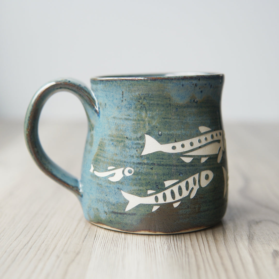 Salmon Mug - Hearth Collection Handmade Pottery