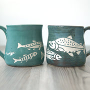 Salmon Mug - Hearth Collection Handmade Pottery