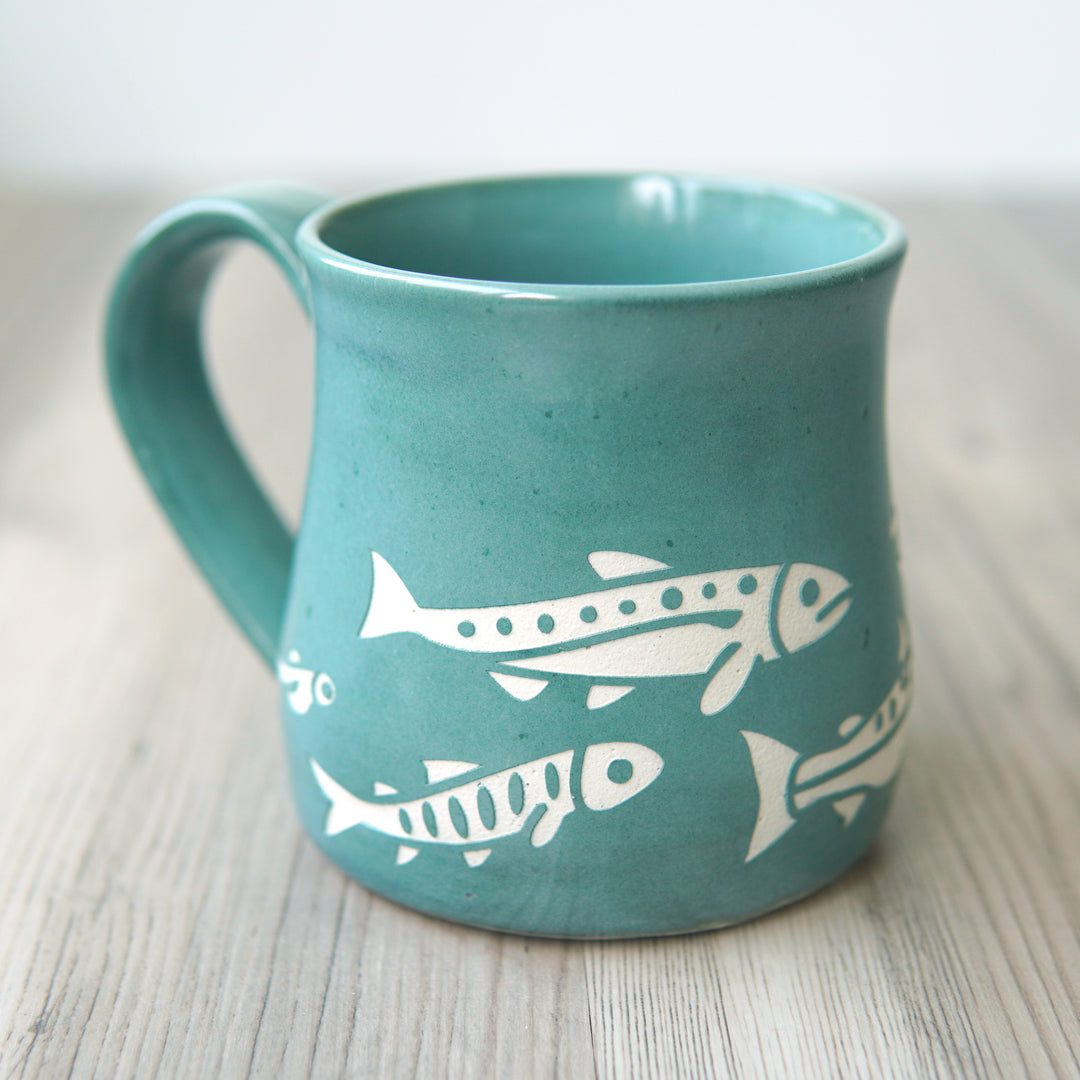 Salmon Mug - Hearth Collection Handmade Pottery