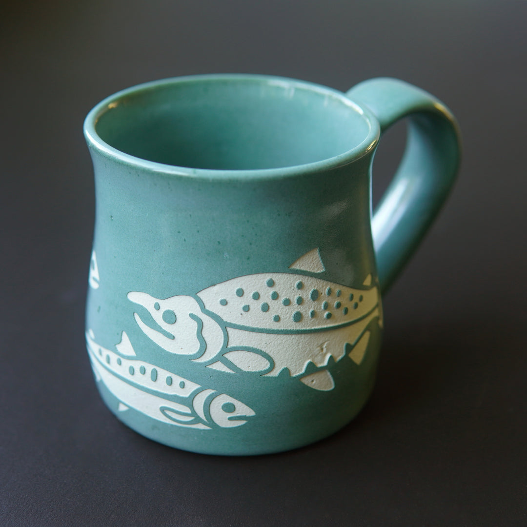 Salmon Mug - Hearth Collection Handmade Pottery