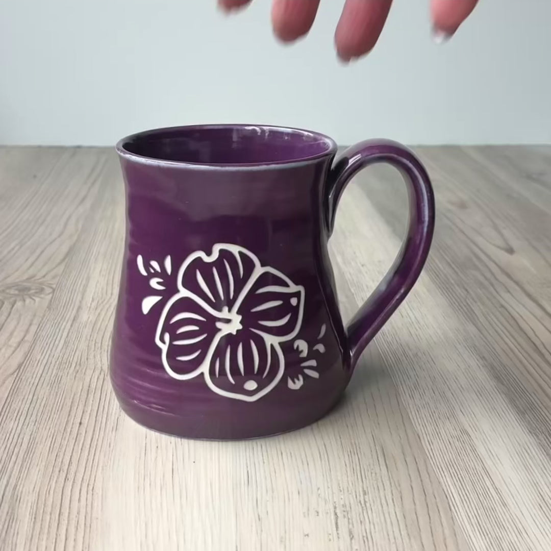 Dogwood Flower Mug - Hearth Collection Handmade Pottery