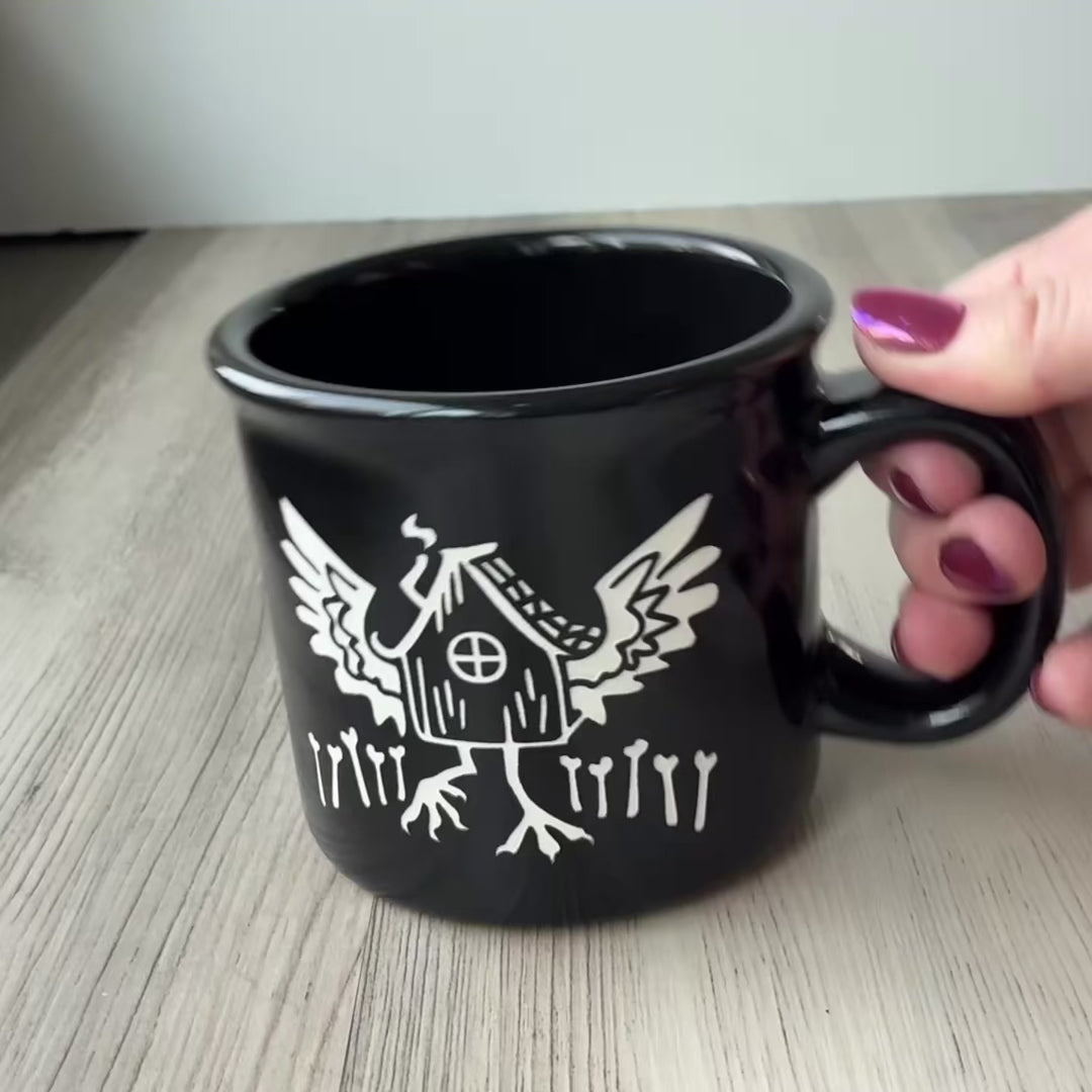 Mothman Camp Mug - spooky cryptid cup made in USA