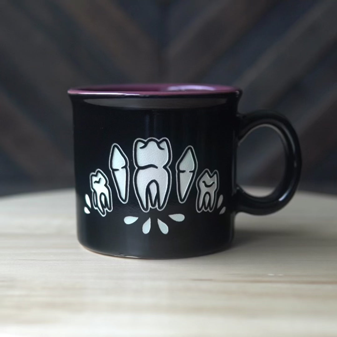 Tooth Camp Mug - Halloween bloody dental horror