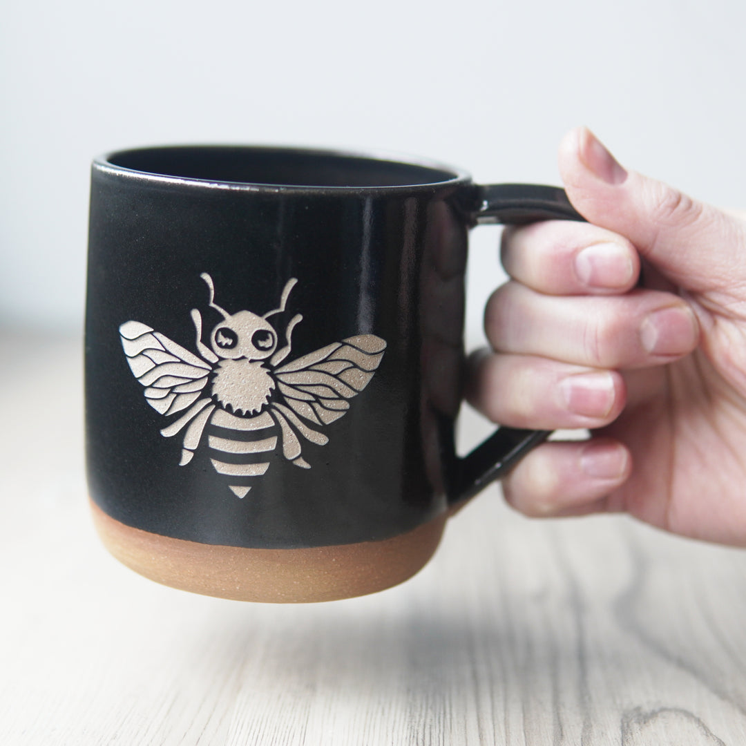 Bee Mug - Farmhouse Style Handmade Pottery