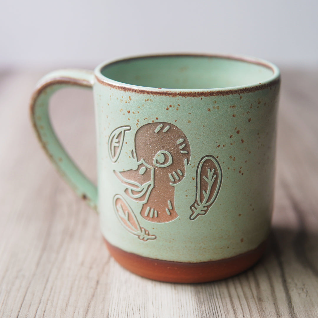 Duck Mug, Farmhouse Style Handmade Pottery