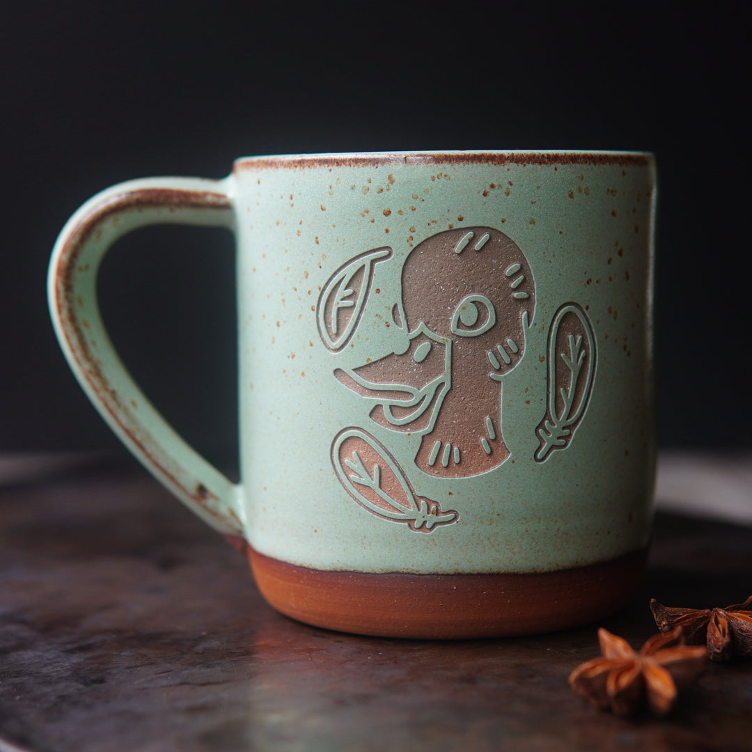 Duck Mug, Farmhouse Style Handmade Pottery