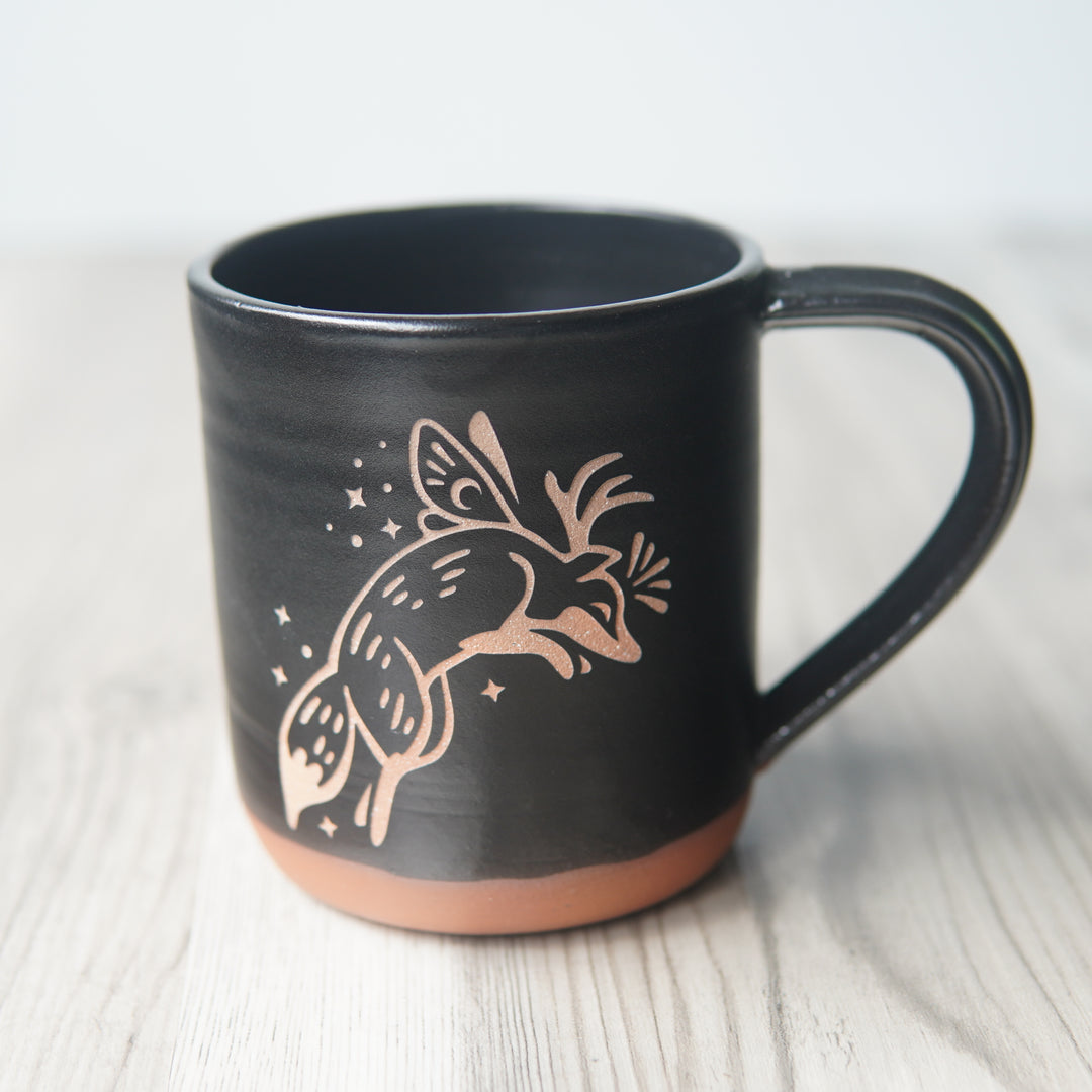 Fox Faerie Mug, Farmhouse Style Handmade Pottery