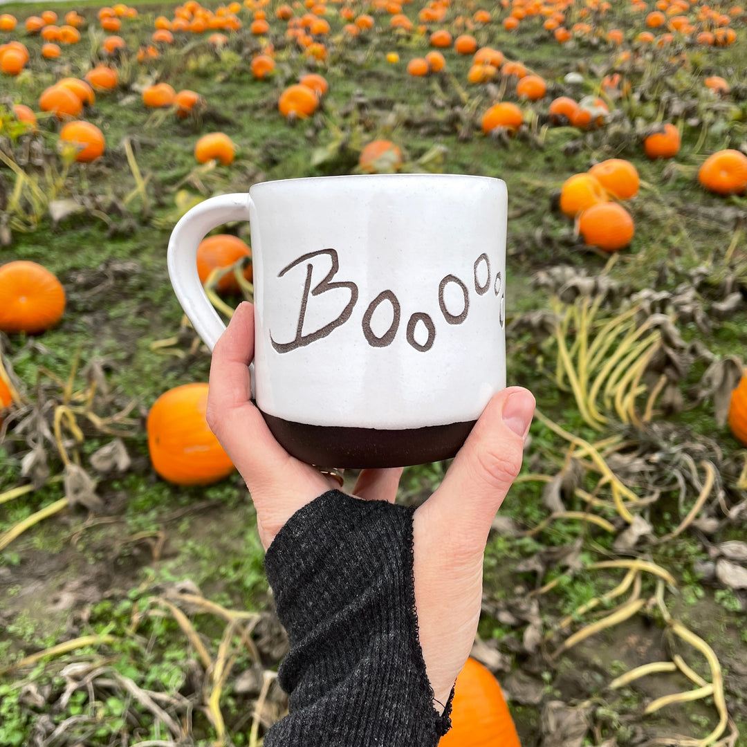 Ghost Booty Mug - Farmhouse Style handmade pottery