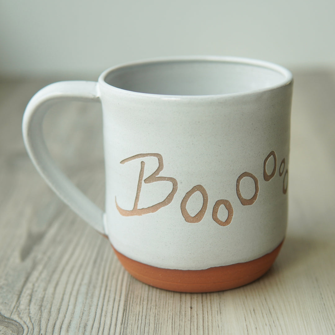 Ghost Booty Mug - Farmhouse Style handmade pottery