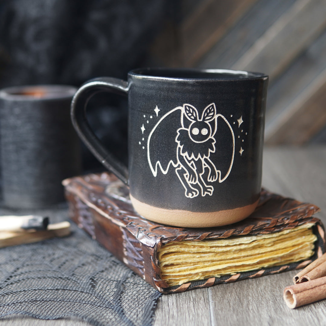 Mothman Mug, Farmhouse Style Handmade Pottery