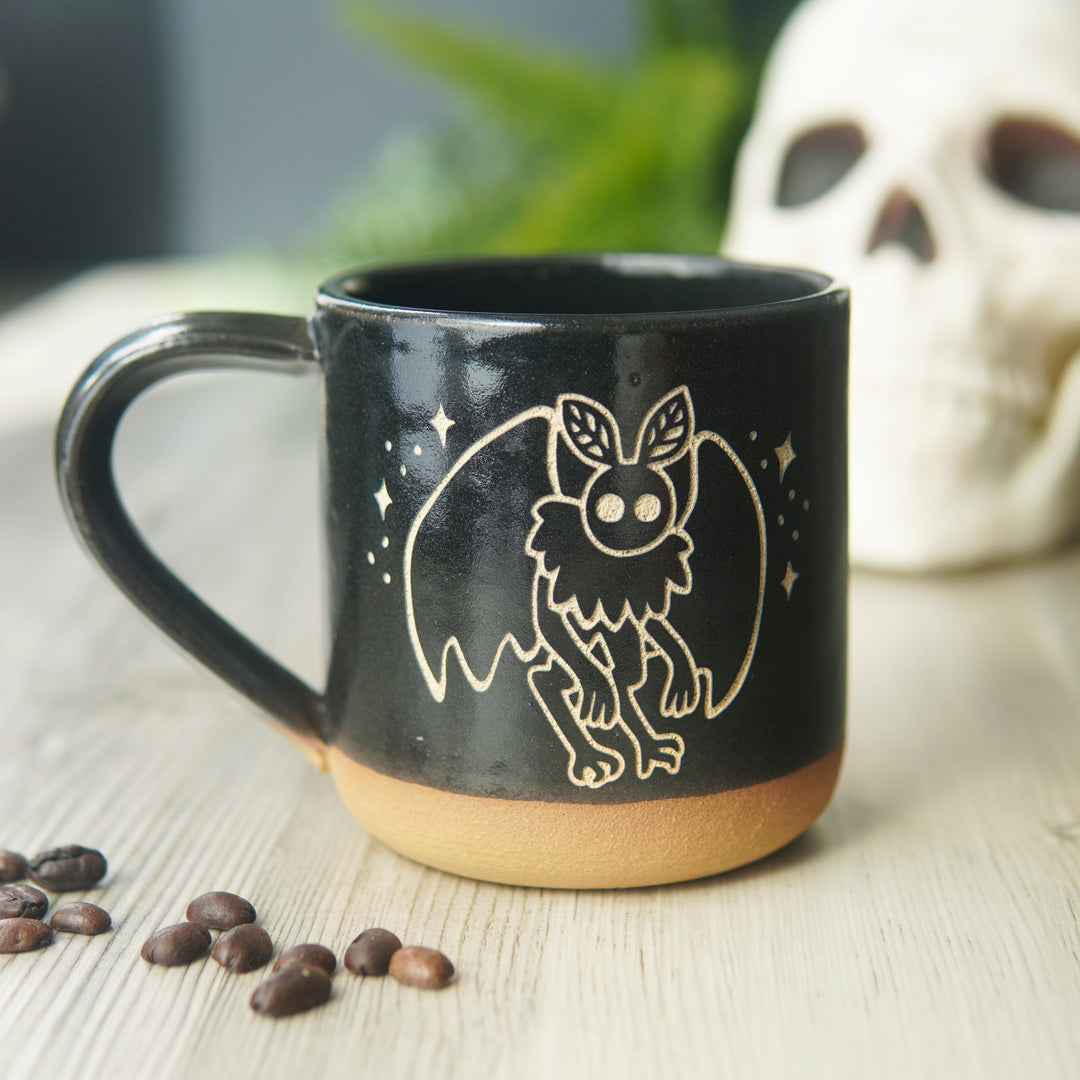 Mothman Mug, Farmhouse Style Handmade Pottery