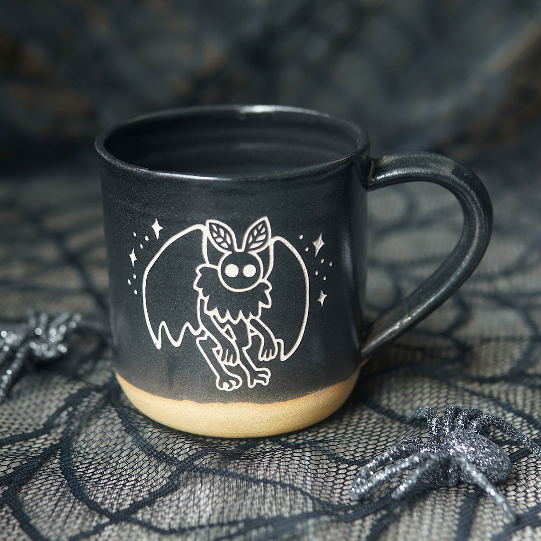Mothman Mug, Farmhouse Style Handmade Pottery