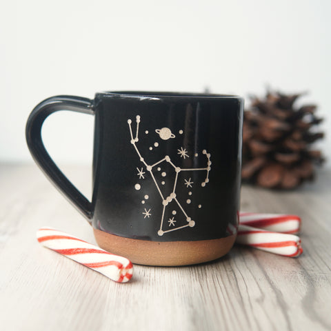 Orion Constellation Mug - space handmade pottery