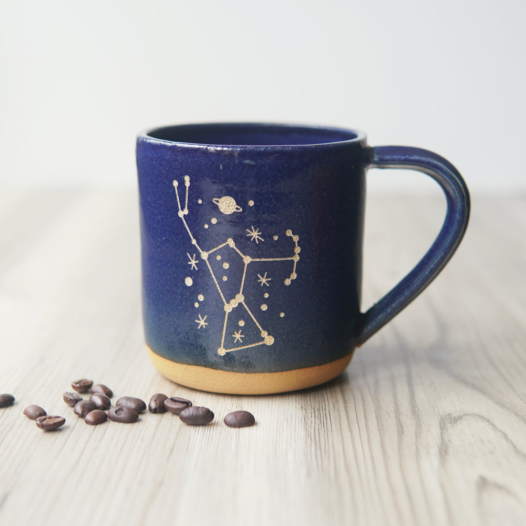 Orion Constellation Mug - space handmade pottery